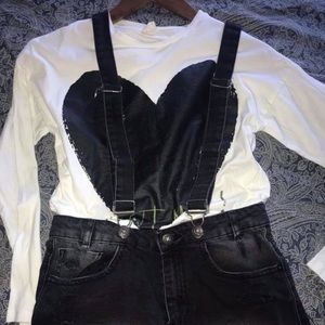 Zara 10/11 Suspender shorts